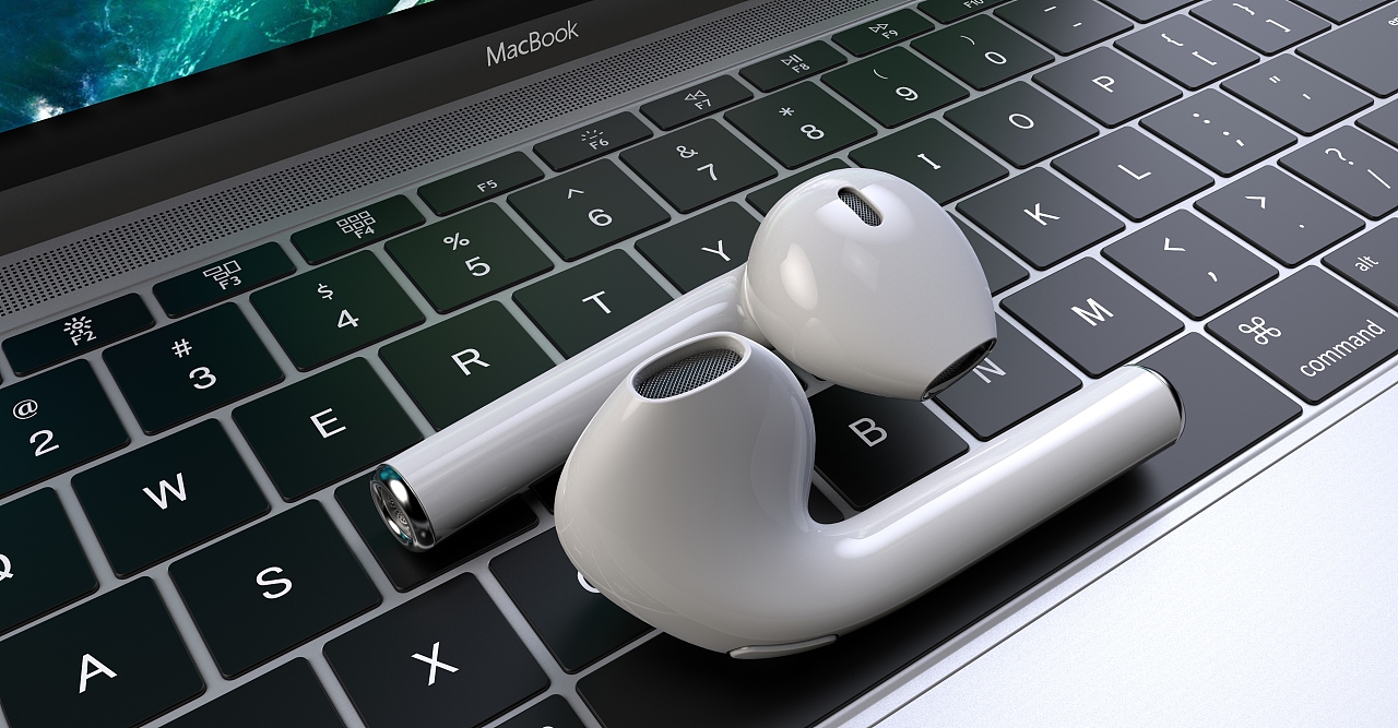 苹果无线耳机渲染练习 探索工业设计与技术开发的交融